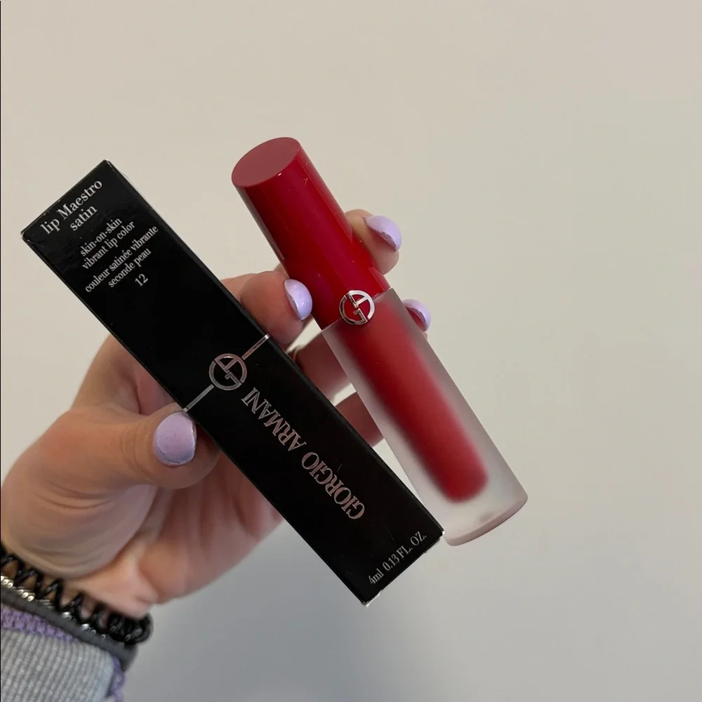 Giorgio Armani Red Matte Maestro Lip Stain